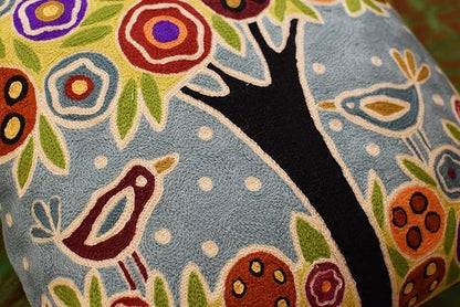 Blue Tree of Life Throw Pillow Cover Karla Gerard Floral Pillowcase Floral - Image 3