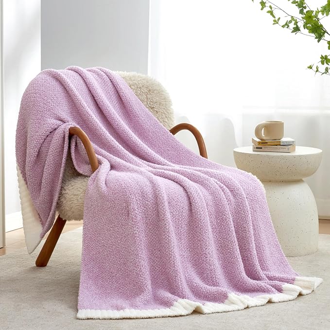 Snuggle Sac Light Purple Throw Blanket - Image 3