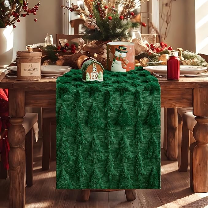 IVAPUPU Christmas Table Runner for Winter Holiday - Image 2