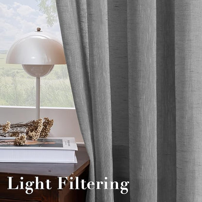H.VERSAILTEX Natural Linen Blended Window Curtain Panels - Image 5