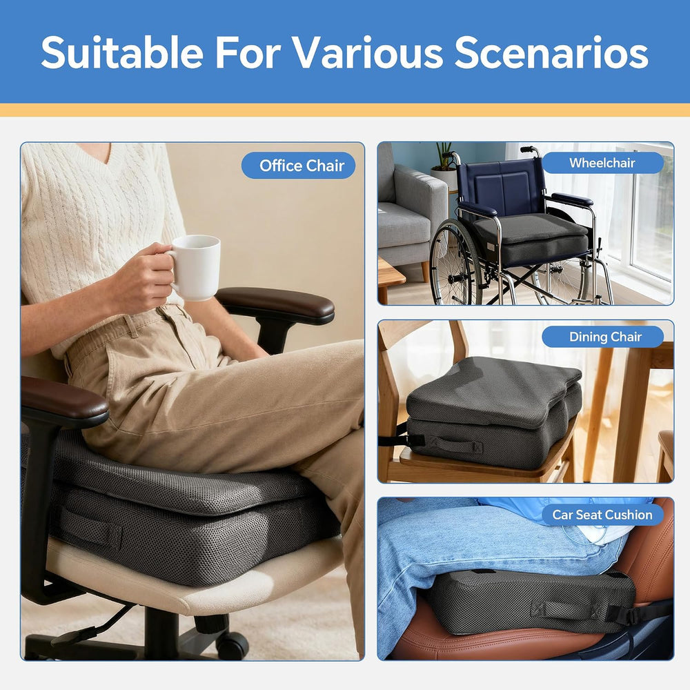 BALAPET Adjustable Thick Seat Cushion to Raise Height, Ergonomic Hip Cushion ...