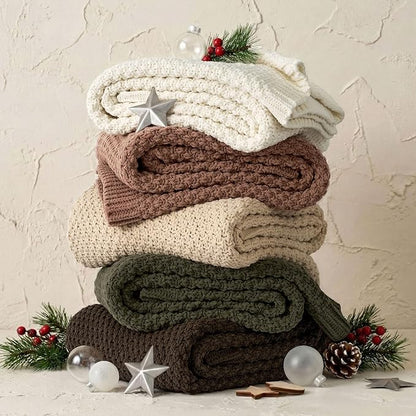 EVERGRACEHOME Chunky Chenille Knit Throw Blanket - Image 3