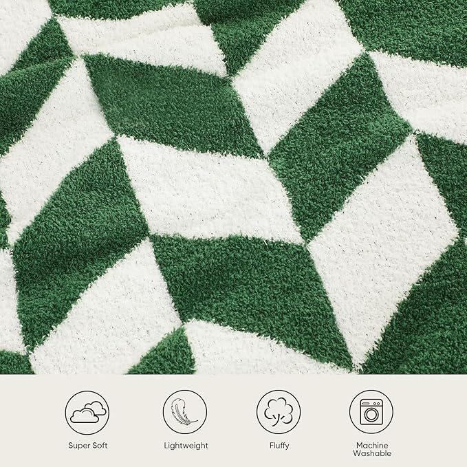Snuggle Sac Christmas Green Throw Blanket - Image 3