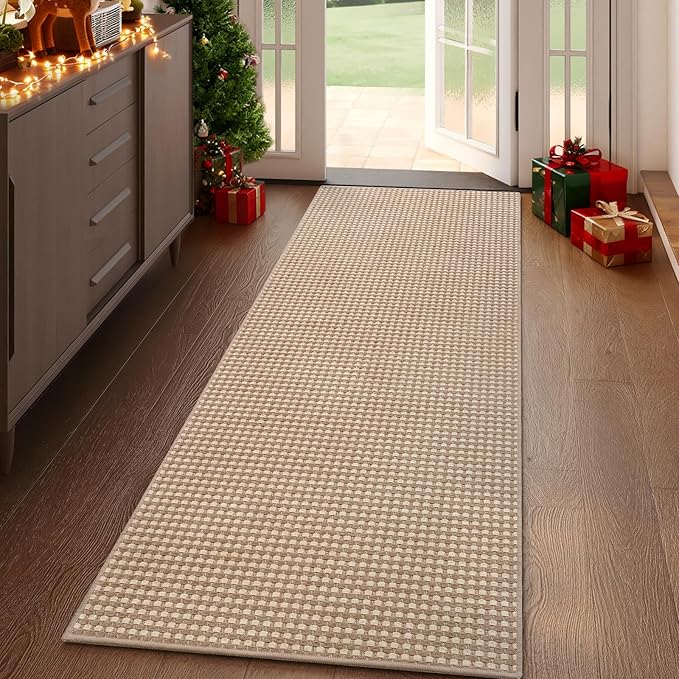Boho 2x5 ft Hallway Runners Rug Woven Washable Long Kitchen Runner Mat Rugs Non by YDKGL