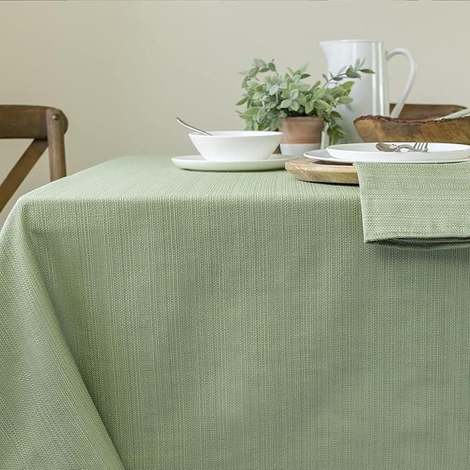Benson Mills Cameron Textured Fabric Table Cloth, - Image 3