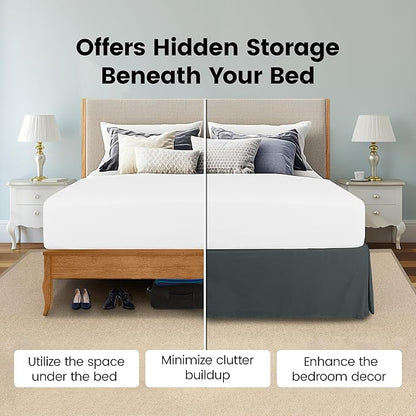 Utopia Bedding King Bed Skirt - Image 3