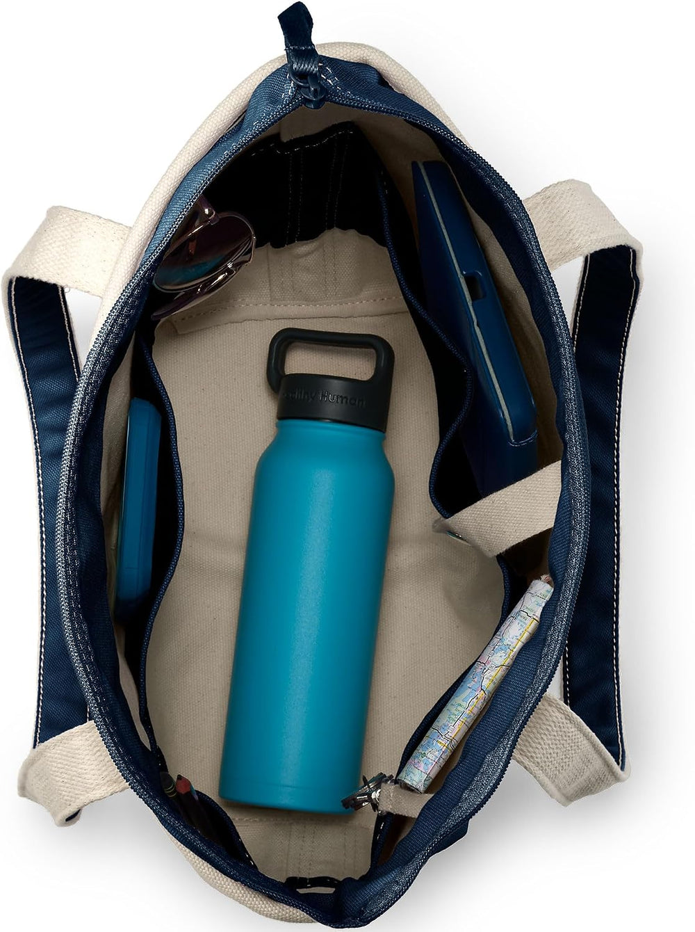 Lands' End Zip Canvas Tote