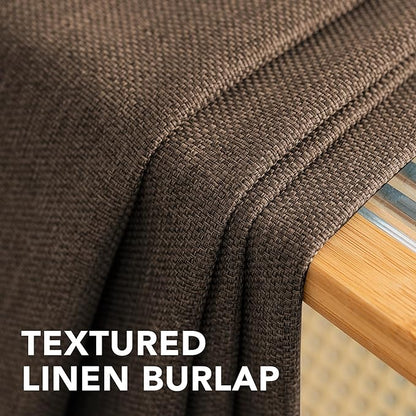 H.VERSAILTEX Linen Blackout Curtain 108 Inches Long - Image 5