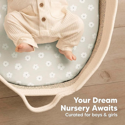 2-Pack Baby Bassinet Sheets Girl, Boy - Image 8
