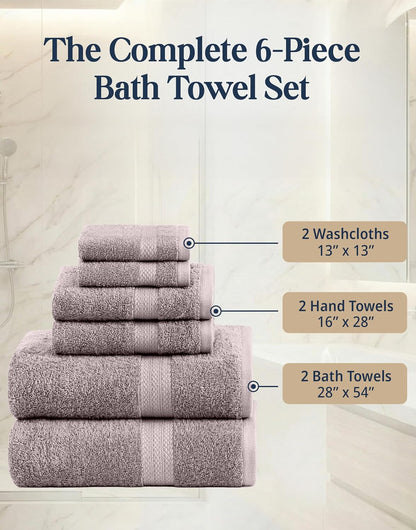 lane linen towel set quick dry 100% cotton, side view