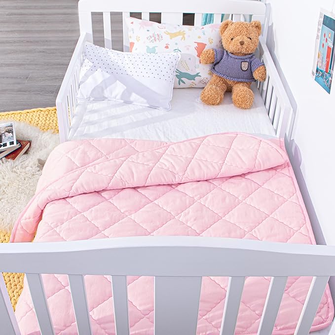 NTBAY Down Alternative Oversized Toddler Comforter, Super Soft and Warm Solid - Image 5