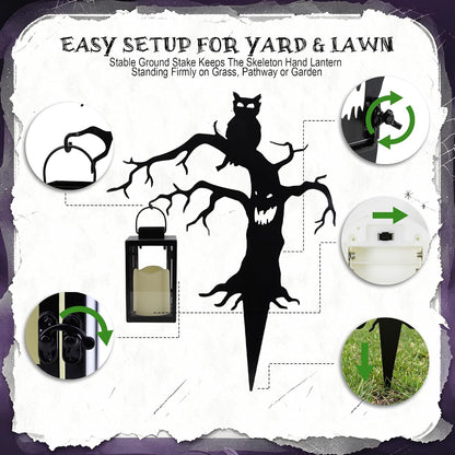Halloween Stump Ghost Stakes Zombie, Halloween Lights Outdoor Decoration