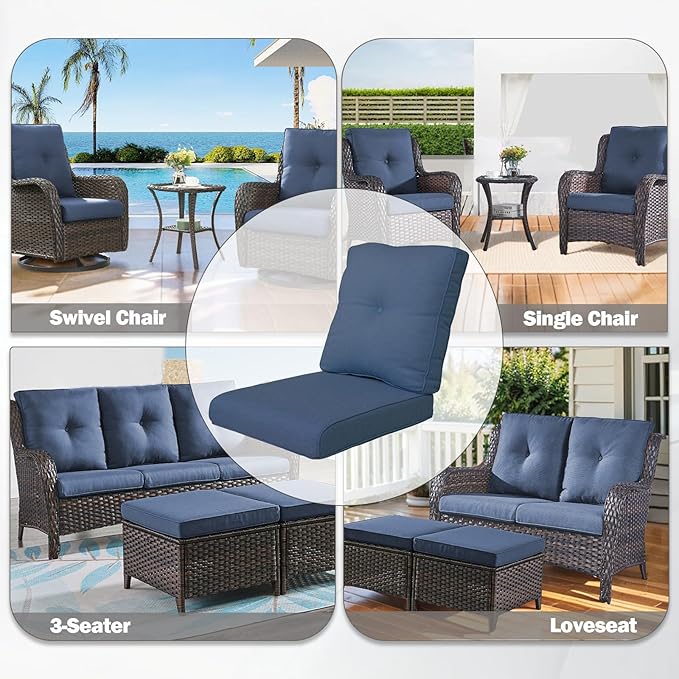 Rilyson Patio Cushions for Outdoor Furniture - Image 5