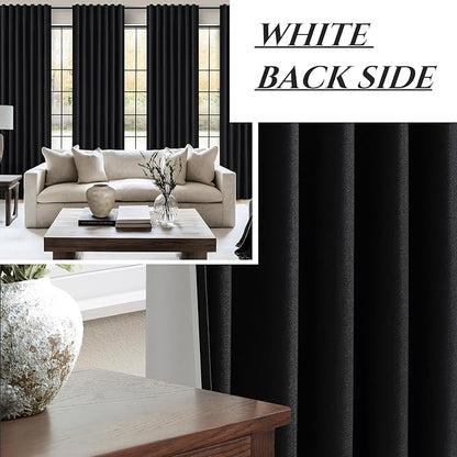 Extra Long 132 Inch Black Curtains - Image 7