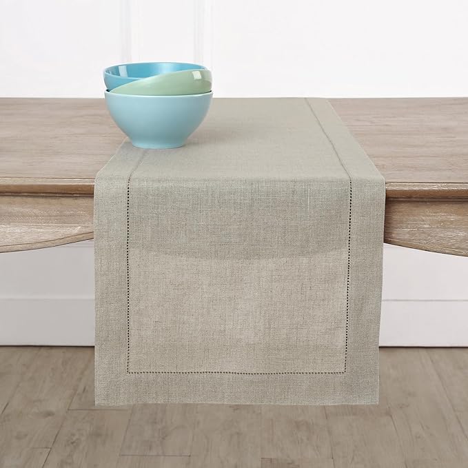 Solino Home Linen Natural Table Runner 108 Inches Long by SolinoHome