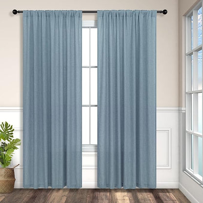 Light Blue Curtains 72 Inch Length - Image 8