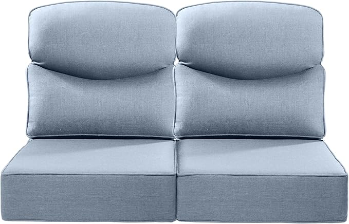 Luxury 24x24x6 Inch Smile Outdoor Seat Cushions Set of 2 by ACTREST