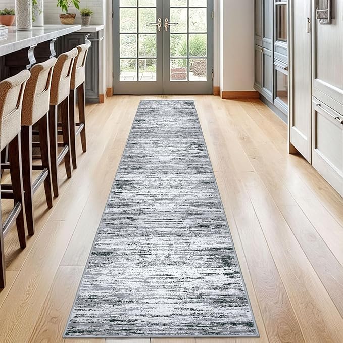 Modern Abstract Runner Rug 2x12 - Image 2