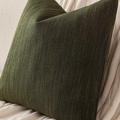 Foindtower Set of 2 Decorative Textured Burlap Linen Throw Pillow Covers - Image 3