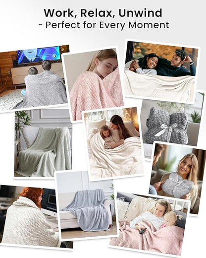 Super Soft Throw Blanket 60 x 80 Inches, Half Side Plush Fuzzy Blanket - Image 5