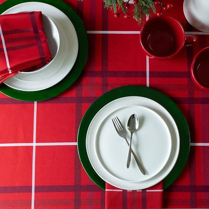 Benson Mills Heavyweight Yarn Dyed Engineered Woven Fabric Plaid Table Cloth - Image 4
