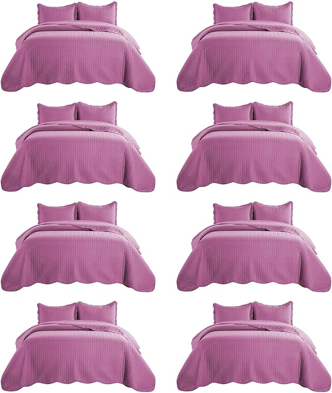 IR Imperial Rooms 8 Pack Quilt King Size Bedding by IRImperialRooms