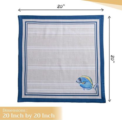 Maison d' Hermine Cloth Napkins Set of 4 100% Cotton Everyday Reusable Square - Image 4