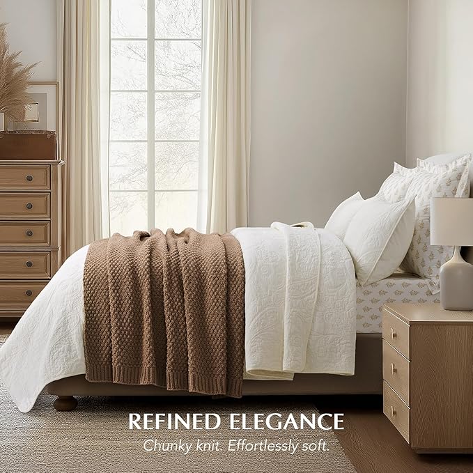 EVERGRACEHOME Chunky Chenille Knit Throw Blanket - Image 3