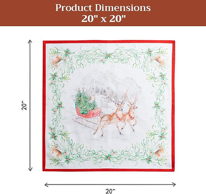 Maison d' Hermine Cloth Napkins Set of 4 100% Cotton - Image 7
