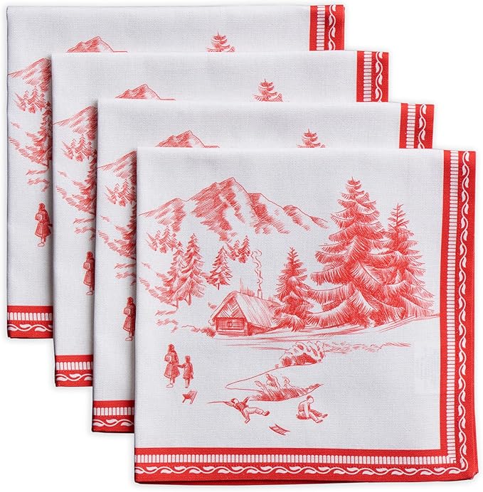 Maison d' Hermine Cloth Napkins Set of 4 100% Cotton by MaisondHermine