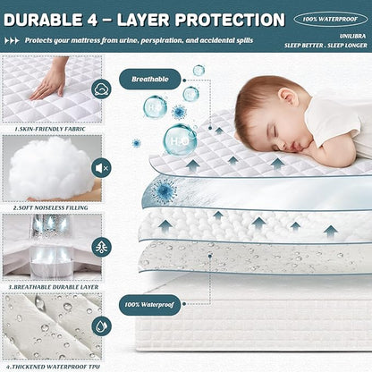 UNILIBRA RV Short Queen Waterproof Mattress Pad Protector, Breathable Hollow - Image 4