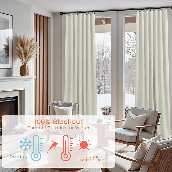 Extra Wide Soundproof Blackout Curtains - Image 7