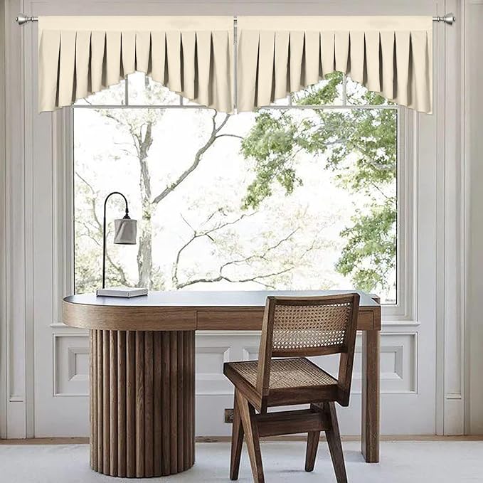 Beige Curtain Valances for Living Room - Image 2