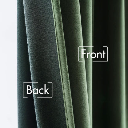 miulee velvet curtains 52x63 inches 2 panels olive, package contents