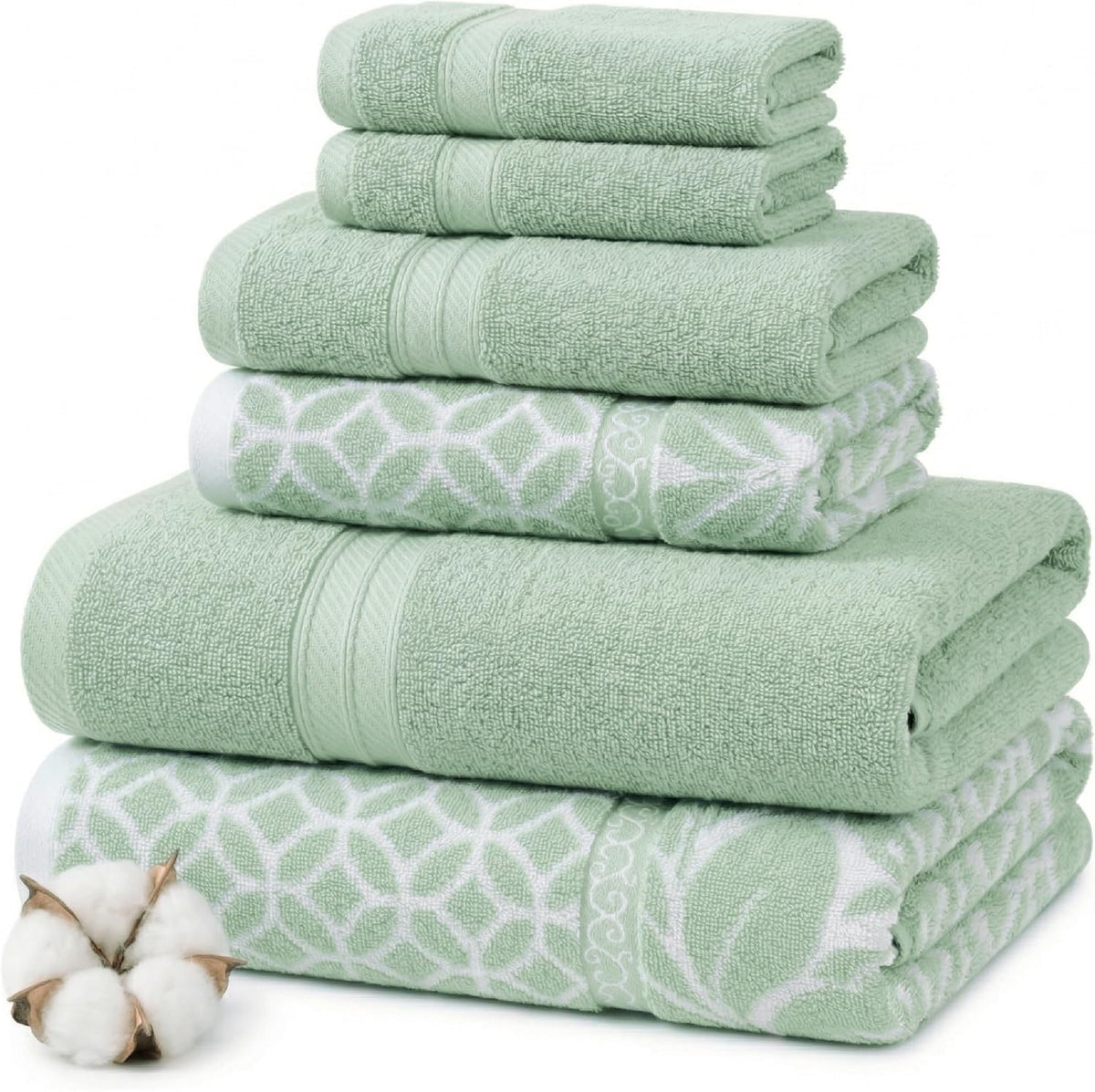 modern threads 6 piece bath towel set –, main product view