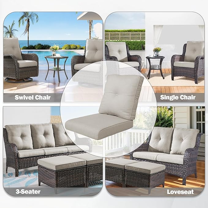 Rilyson Patio Cushions for Outdoor Furniture - Image 6