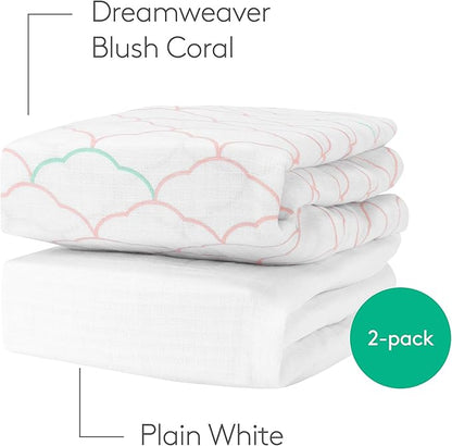 Newton Baby Fitted Mini Crib Sheets | Organic Muslin Cotton, Breathable & Soft - Image 5