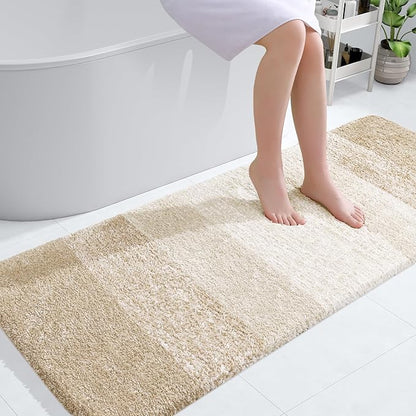 OLANLY Bathroom Runner Rugs 54x24, Extra Soft Absorbent Microfiber Bath Rugs by OLANLY