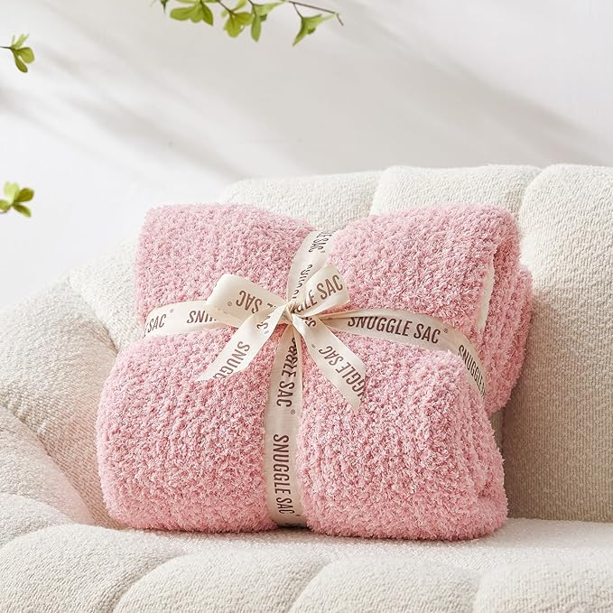 Snuggle Sac Buttery Pink Throw Blanket by SnuggleSac