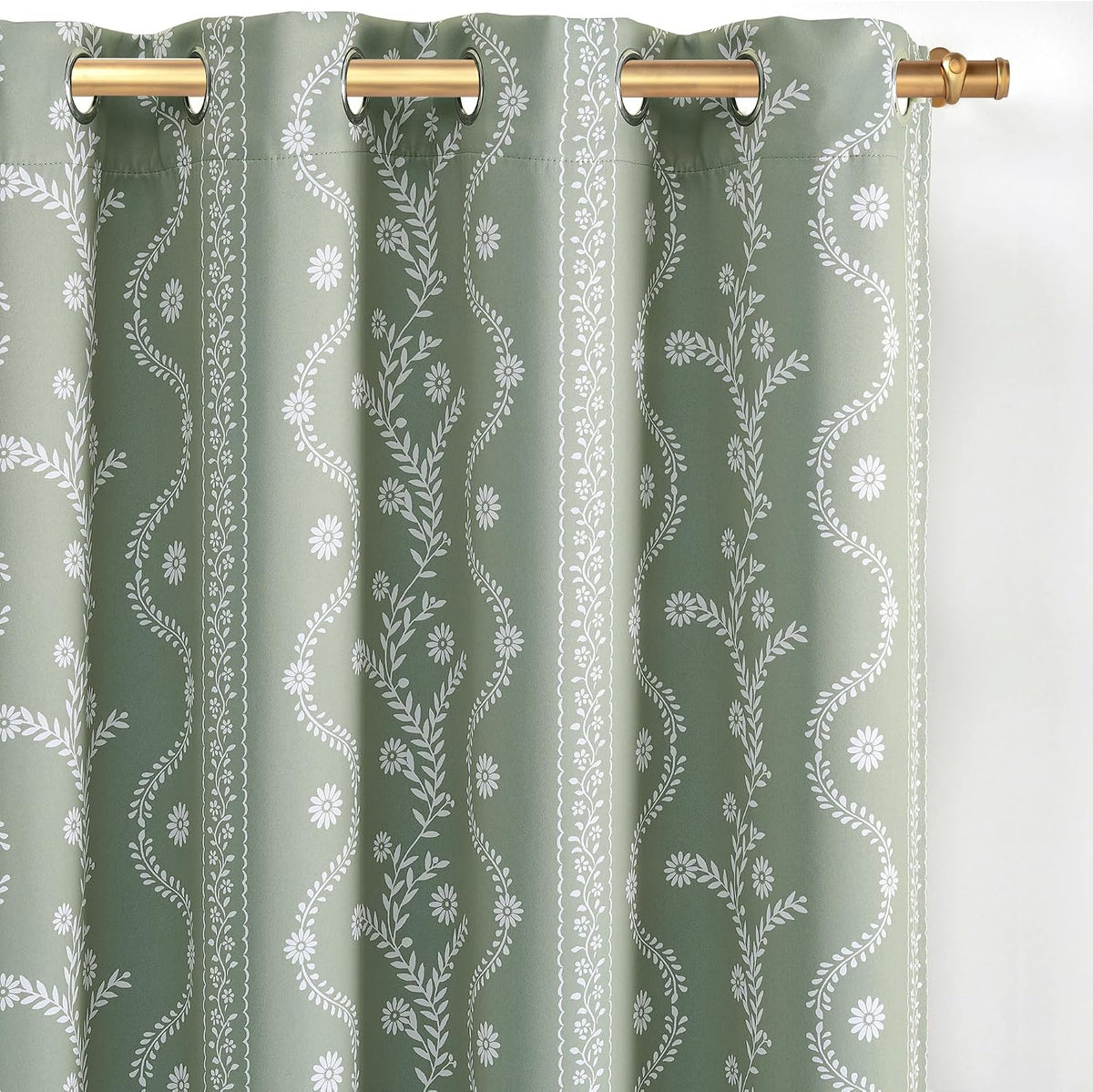 limon home black out curtains 63 inch long,sage on a desk or shelf