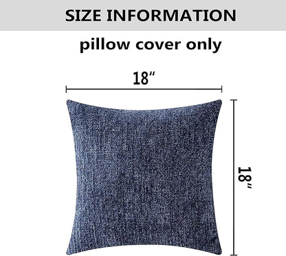 Home Brilliant Decor Throw Pillow Covers Supersoft Chenille Velvet Cushion Cover - Image 5