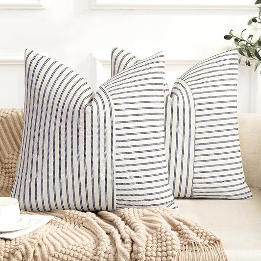 YCOLL Farmhouse Pillow Covers 26x26, Modern Accent Throw Pillow Covers Set of 2 by PillowCoversExpert