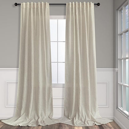 Pitalk 60 Inch Wide Curtains for Boys Bedroom Teen Girls 90 Inches Long Linen by Pitalk