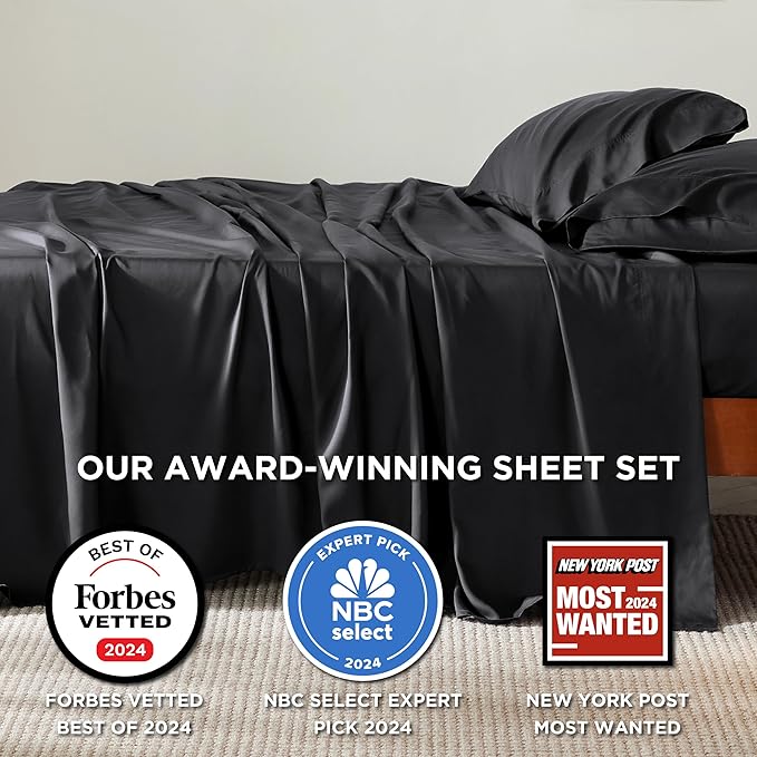 Bedsure Full Size Bed Sheets, Cooling Sheets, Rayon Derived from Bamboo - Image 2