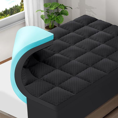 OLANLY Dual-Layer 4 Inch Full Size Memory Foam Mattress Topper by OLANLY
