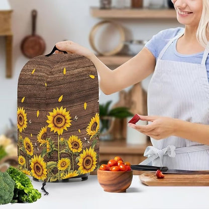 Sunflower Wood Grains Kitchen Blender Food Processor Dust Cover - Image 3