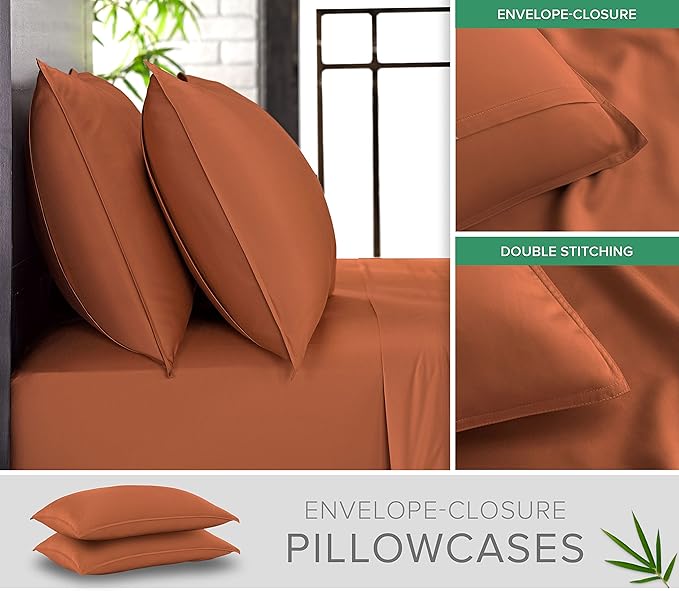 Pure Bamboo California King Sheets, Genuine 100% Organic Viscose Derived from - Image 3