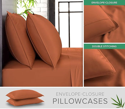 Pure Bamboo Twin Sheets, Genuine 100% Organic Viscose Derived from Bamboo Bed - Image 3