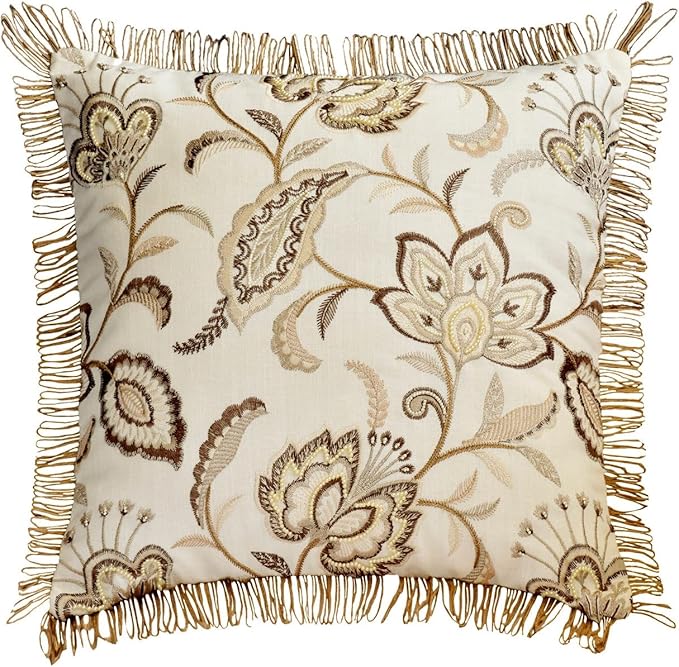 The HomeCentric King/Queen/Twin Beige Decorative Bed Runner Full 68"x18" Bed - Image 6