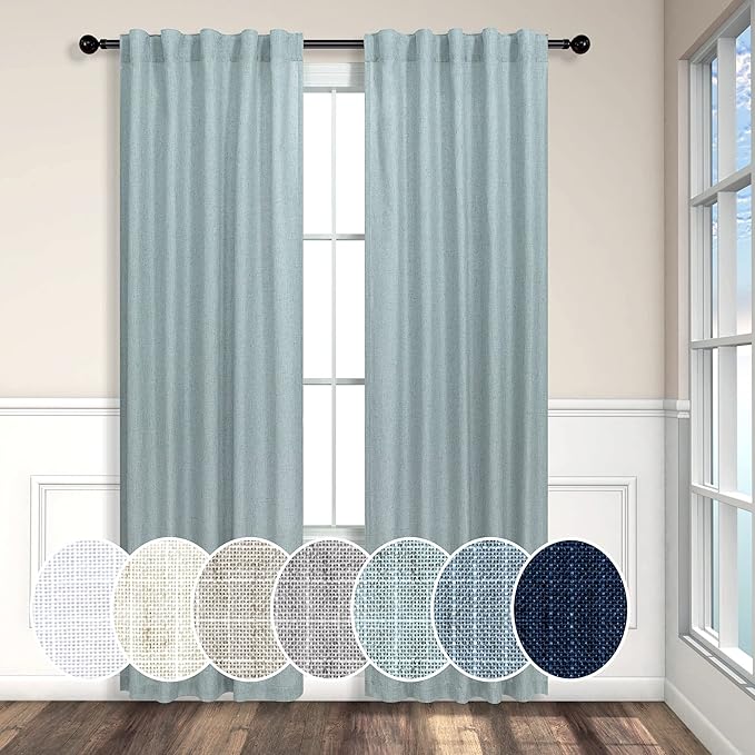Pitalk Aqua Curtains 38 Inch Wide by Pitalk